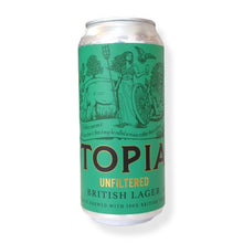 Load image into Gallery viewer, UTOPIAN / UNFILTERED BRITISH LAGER / 4.7%
